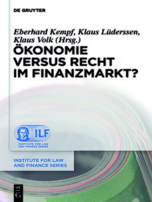 cover image of Ökonomie versus Recht im Finanzmarkt?